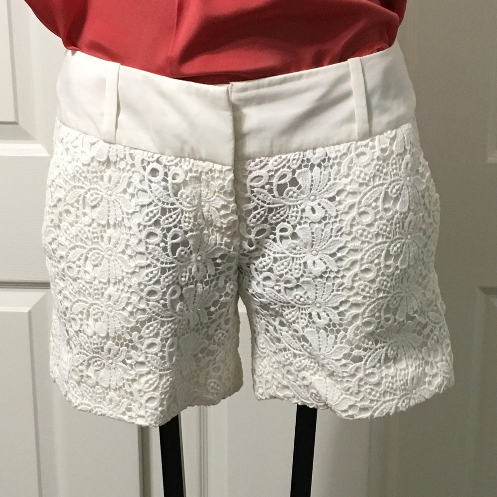 *The Limited* White Lace Shorts